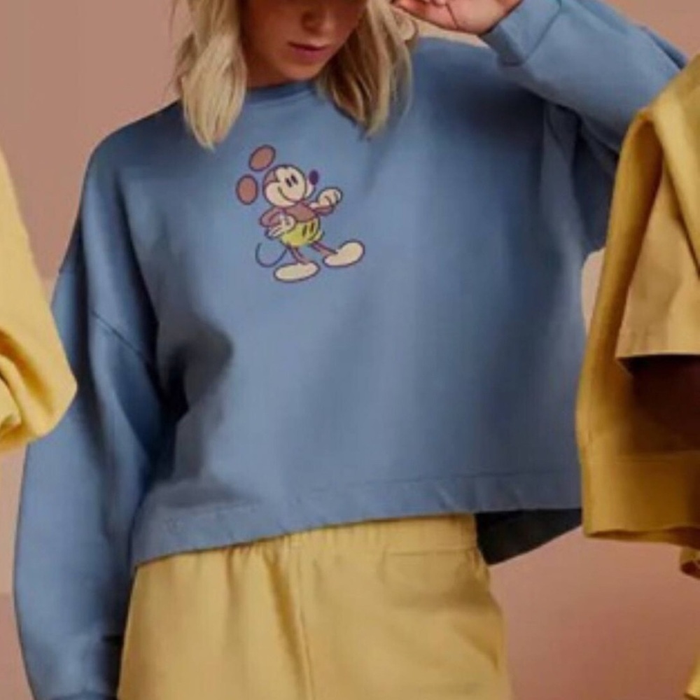 Blue Official Disney Store Mickey Mouse Women's Top Sweatshirt, Size Xs